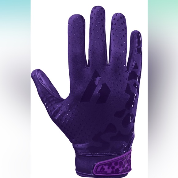 Repsters RPG1 Football Gloves - Adult Size Medium in Eggplant - Picture 2 of 13